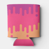 IJzeren crèmekleurstrips op maat Blikjeskoeler (Achterkant)