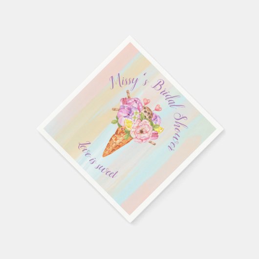 IJzeren douche, Vrijgezellenfeest papieren luiers Servet (Hoek)