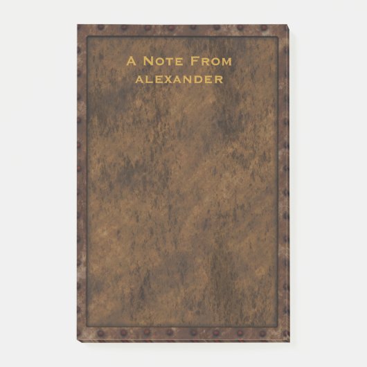 Ijzeren frame-effect post-it® notes (Voorkant)