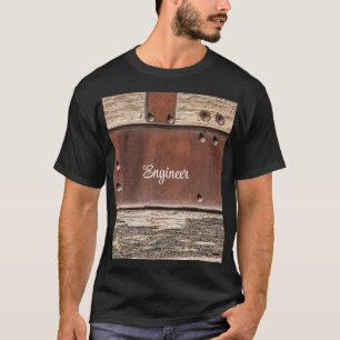 IJzeren hout sterke man kijk T-shirt