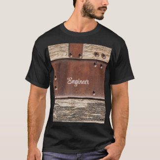 IJzeren hout sterke man kijk T-shirt