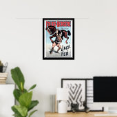 IJzeren Jack Sterke Man Vintage Circus Poster (Thuiskantoor)