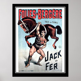 IJzeren Jack Sterke Man Vintage Circus Poster