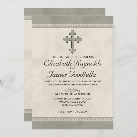 IJzeren kruidenuitnodigingen Kaart (Voorkant / Achterkant)