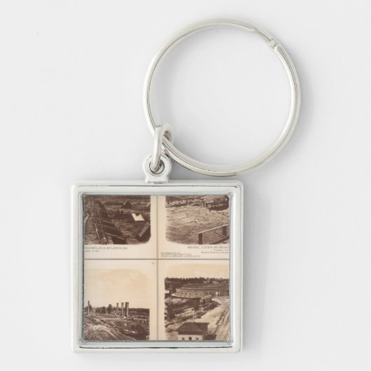 IJzeren kussens, motorhelmen, rebellenlijnen, gebo Sleutelhanger (Voorkant)