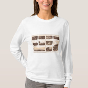 IJzeren kussens, motorhelmen, rebellenlijnen, gebo T-shirt