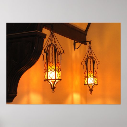 IJzeren lampions Poster (Voorkant)