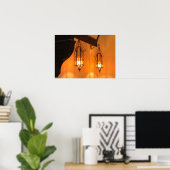 IJzeren lampions Poster (Thuiskantoor)