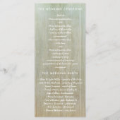 IJzeren Lantaarn Lichten Bloemen Rustieke Trouwpro Programmakaart (Achterkant)