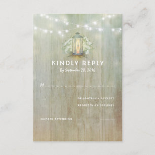 ijzeren lantaarns Witte Florals Bindende RSVP