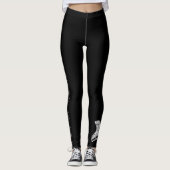 IJzeren leggings - Zilveren sterren schaatsen (Voorkant)