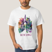 IJzeren Long Kunst – Artistieke Long Illustratie m T-shirt (Voorkant)
