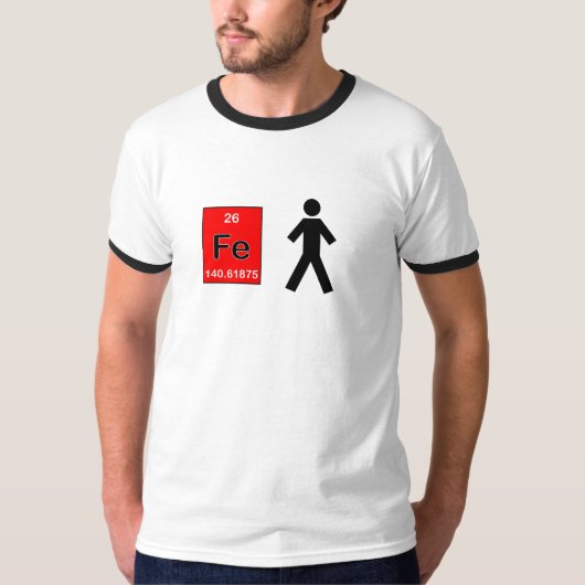 IJzeren man (symbolen, mijlen) T-shirt (Voorkant)