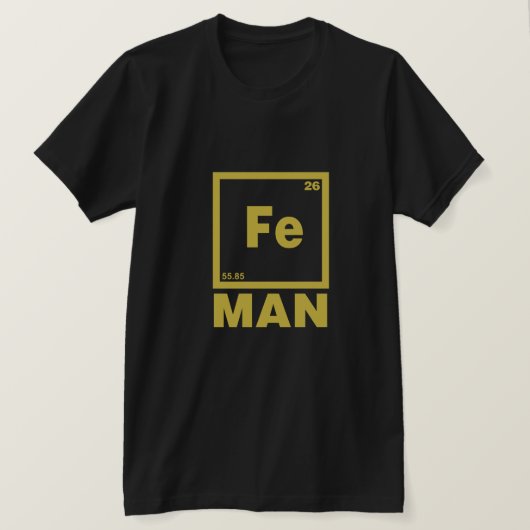 IJzeren Man T-shirt | Fe Man T shirt (Design voorkant)