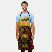 IJzeren metalen metaal Art Schort (Gedragen)