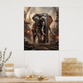 IJzeren Olifant Smederij Poster (Keuken)