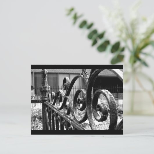 IJzeren omheining Briefkaart (Staand voorkant)