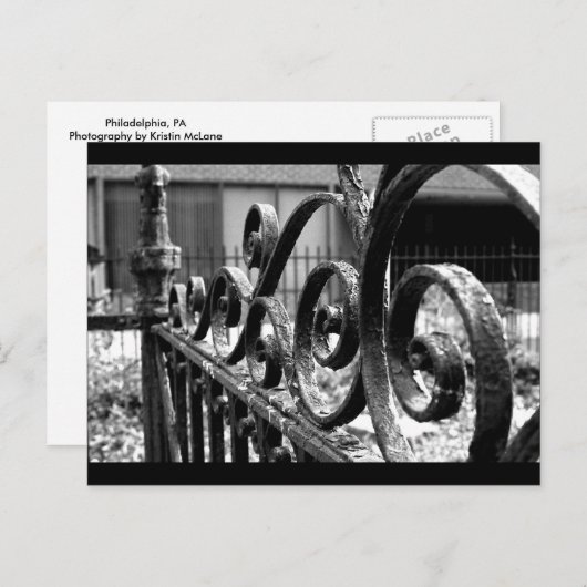 IJzeren omheining Briefkaart (Voorkant / Achterkant)