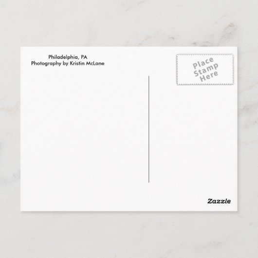 IJzeren omheining Briefkaart (Achterkant)