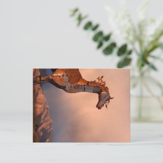 "IJzeren paard" Briefkaart (Staand voorkant)