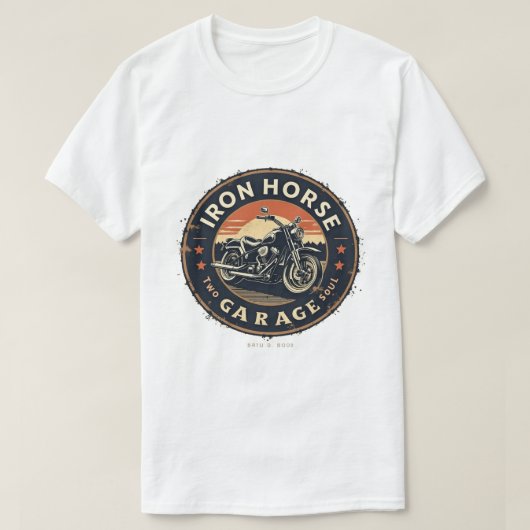IJzeren Paard Garage T-shirt (Design voorkant)