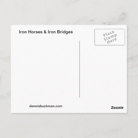 IJzeren paarden en ijzerbruggen Briefkaart (Achterkant)