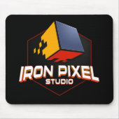 IJzeren Pixel Full Color Mousepad Muismat (Voorkant)
