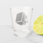 IJzeren Pixel Shot Glass Shot Glas (Achterkant)