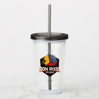 IJzeren Pixel Tumbler Acryl Drinkbeker