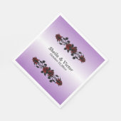 IJzeren poorten Gothic Red Rose Gothic Paars Wedde Servet (Hoek)