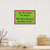 IJzeren Respect voor de Wet Poster (Keuken)
