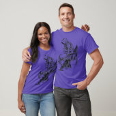 IJzeren Reus vriend retro T-shirt (Unisex)