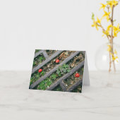 IJzeren rooster & bessen - Notecard Kaart (Gele Bloem)