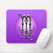 IJzeren Scorpio-symbool, paars Muismat (Met muis)