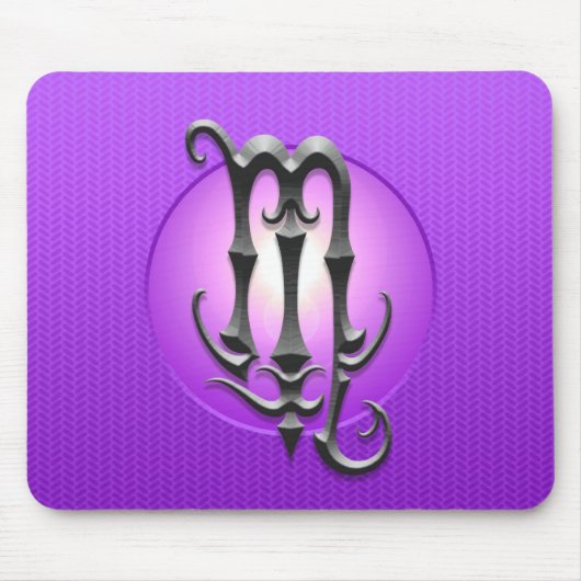 IJzeren Scorpio-symbool, paars Muismat (Voorkant)