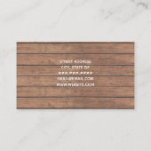 IJzeren Skillet Hout Cateraar Chef Restaurant Visitekaartje (Achterkant)