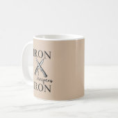 IJzeren slijpmiddelen IJzeren mes Christelijk Koffiemok (Voorkant links)