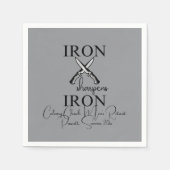 IJzeren slijpmiddelen IJzeren mes Christelijk Servet (Voorkant)