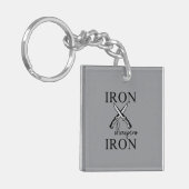 IJzeren slijpmiddelen IJzeren mes Christelijk Sleutelhanger (Voorkant Links)