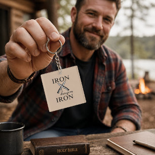 IJzeren slijpmiddelen IJzeren mes Christelijk Sleutelhanger