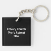 IJzeren slijpmiddelen IJzeren mes Christelijk Sleutelhanger (Achterkant)