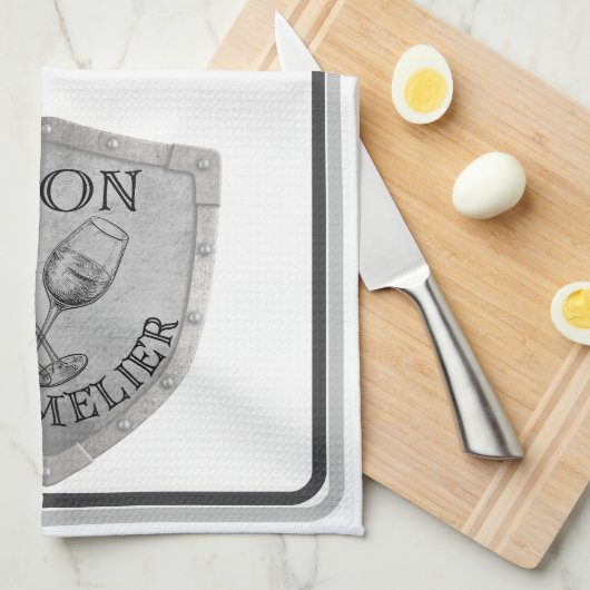 IJzeren Sommelier Wijnliefhebber  Theedoek (Quarter Fold)