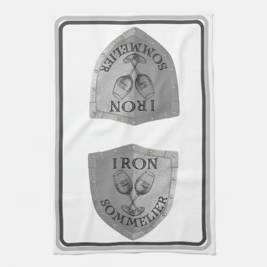 IJzeren Sommelier Wijnliefhebber  Theedoek (Verticaal)