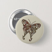 Ijzeren Tribale Vlinder Ronde Button 5,7 Cm (Voorkant /achterkant)