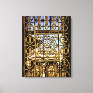 IJzeren vensterkunst Canvas Afdruk