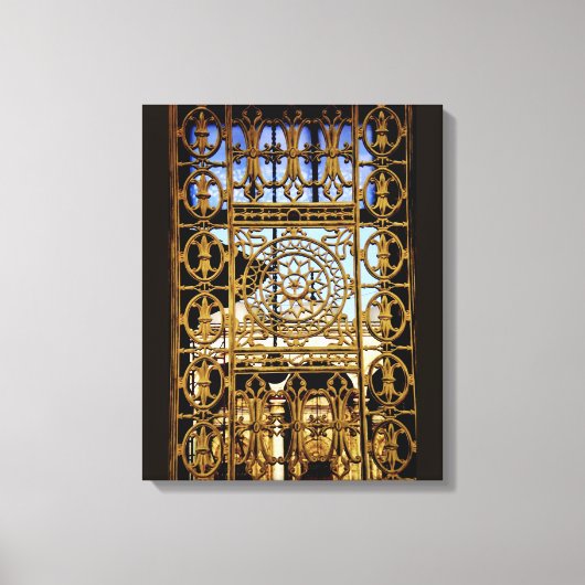 IJzeren vensterkunst Canvas Afdruk (Voorkant)