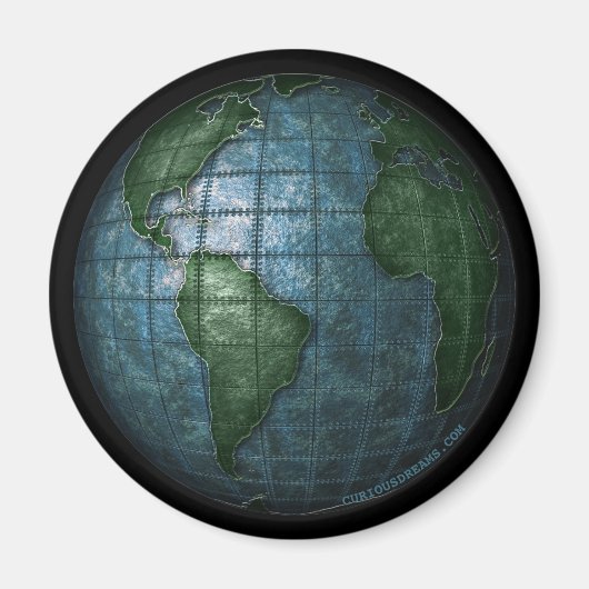 IJzeren vergulde aardmagneet Magneet (Voorkant)