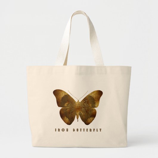 Ijzeren Vlinder Grote Tote Bag (Voorkant)