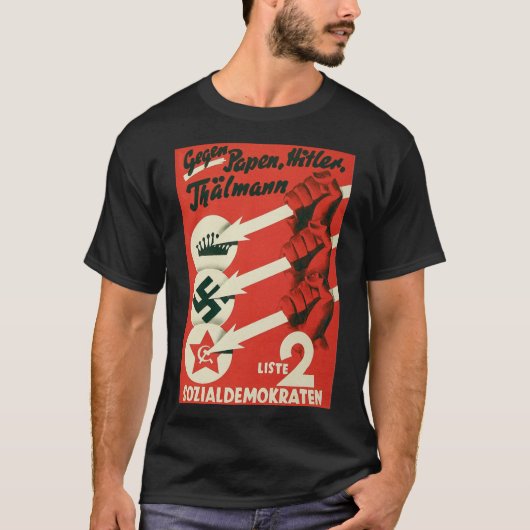 IJzeren voorste Poster T-shirt (Voorkant)