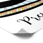 IJzeren Wandwand Poster (Hoek)